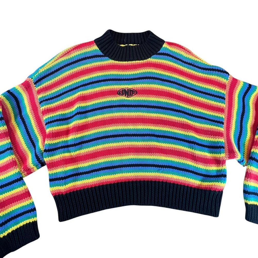 UNIF Rainbow Knit Graphic Sweater - Picture 2 of 6